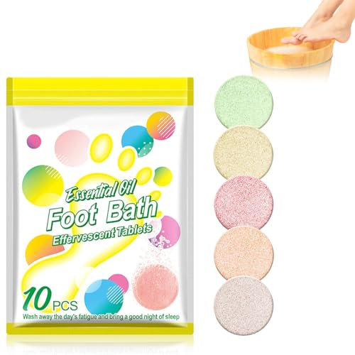 Bath Bombs Foot Soak,Natürliche Fußbad Tabletten,Handgefertigte Fußbad Badekugeln,Fußpflege Brausetabletten,Atherisches Öl Fußbad Tabletten,Die Fußgesundheit Wiederherzustellen Und Den Stoffwechsel