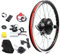 chennnls 20 Rad Hub Elektrofahrradumwandlungskit, Fahrradmotor-Kit vorne/Hinterrad-E-Bike-Umwandlungskit mit leistungsstarkem Controller und Daumengas