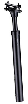 BBB Cycling CandlePost Sattelstütze mit Verstellbaren Federung Bike Seatpost Suspension Seat Post Saddle Pole for Roadbike, MTB and E-Bike | 31.6mm Seatpost 350mm - Black - BSP-44