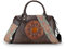 LETEULO Damen Umhängetasche Handtasche Echtleder tolle Geldbörse Grosse Kapazitä Schultertasche Tote Henkeltasche Kaffee