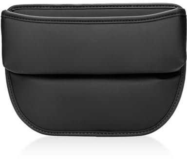 Autositz Lückenfüller Organizer, für Audi Q2 Q3 Sportback Q4 Sportback Q5 Sportback Q7 Q8 Leder Sitz Aufbewahrungsbox Vordersitz Multifunktionale Innen Zubehör,A Black