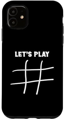 Hülle für iPhone 11 Lass uns Tic Tac Toe Noughts and Crosses Gamers spielen