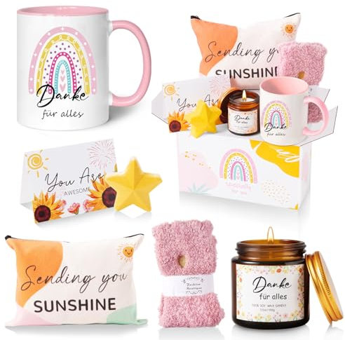 MUJUZE Coffret cadeau de remerciement pour femme, cadeau de remerciement pour femme, tasse de remerciement pour tout, cadeau de remerciement pour l'éducatrice, sage-femme, demoiselle d'honneur (cadeau