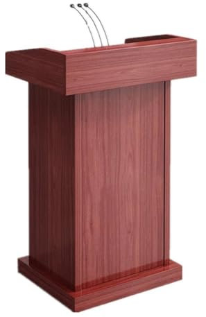 CAFIEDR Vertikales Podium, Rednerpult aus Holz, einfache tragbare Kanzeln, Redepultständer für Klassenzimmer, Büro, Hotel, Restaurant, Rednerpult (A)