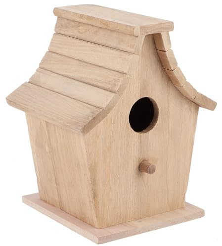 Vogelhaus aus Holz Zum Aufhängen für den Außenbereich Gartenterrasse, Dekorativer Nistkasten, Vogelhaus Hängende Vogelhaus-Zuchtbox für Papageien, Wellensittiche, Kleine Vögel