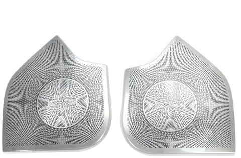 Rufutle Auto Stereo Lautsprecherabdeckung für Mercedes-Benz C-Klasse W203 2002-2006, Türverkleidung Lautsprecher Sound Pad Stereo Audio Lautsprecher Abdeckung Aufkleber