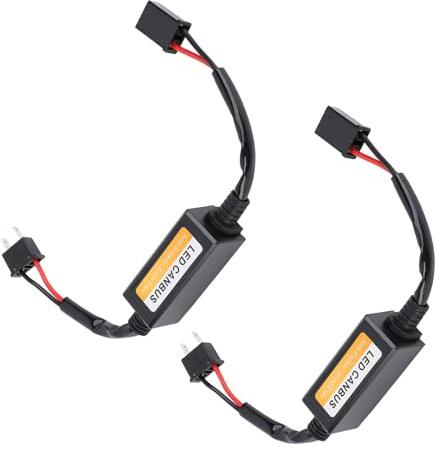 Akozon 2PCS H7 LED -Scheinwerferdecoder - Anti Flicker Canbus -Fehler -Decoder, Plug -and -Play, Wasserfestes Geschirr für LED -Lampen