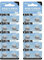 Lodoot Pack of 10/20/50Pcs AG6/LR920 Alkaline Battery 320mAh Button Cell Long Lasting Power Supply for Watch Remote Control Toy Button battery quartz watch