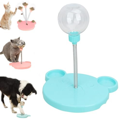 Wobbly Dog Treat Toy,wiggling Treat Toy for Dogs,cat Interactive Dispenser with Spring,slow Feeders Spring Ball Toy,snack Balls Pet Snack Balls,leaking Treats Ball Pet Feeder Toy,pet Toy Treat Dispens