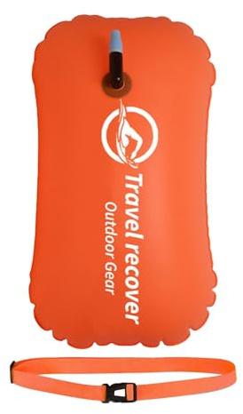 cSchwimmbücher Für Erwachsene, Ziehen Sie Die Zum Schwimmtraining - Schwimmbeutel Mit Verstellbarem Taillengürtel, Schwimmboje Für Offenes Wasser - Single Für Offene Wasserschwimmer F