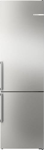 Bosch Kühl-Gefrier-Kobination 203 x 60 cm, Serie 6, KGN39AIAU, 260 L Kühlen & 103 L Gefrieren, Total No Frost, VitaFresh XXL - länger Frisch, Leise, Flex Interior, Gebürsteter Stahl, AntiFingerprint