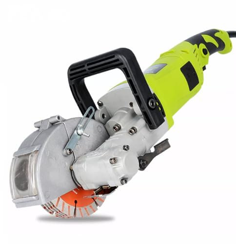 CHIMHOON 4000W Elektrische Schlitzfräse, Wandfräse Mauernutfräse Mauerfräse, Wandfräse mit 5 Sägeblatt 7500 U/min, 220V Maschine Mauerfräse, Geeignet für Marmorgranitbeton