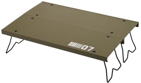 Lpsdssre Klappbarer Campingtisch | Faltbarer Esstisch Aus Leichtem Aluminium - Leichtes Outdoor-Möbelstück Für Picknick Angeln Laptop Getränke Lebensmittel Und Lampe