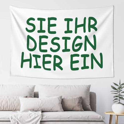 Personalisiert Wandteppich selbst gestalten wandtuch Mit Foto/Text/Logo personalisierte decke für schlafzimmer deko wand Wohnzimmer Dekoration fotoleinwand eigenes bild 229 cm x 152 cm