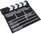 TOPINCN Film Cut Prop Wooden Director Scene Clapperboard English Version Handmade for Shoot Frequisites/cosplay, White and Black