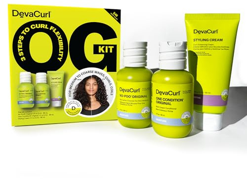 DevaCurl OG Kit | Original Curl Routine | No Poo Original | One Condition Original | Styling Cream | Travel Sizes