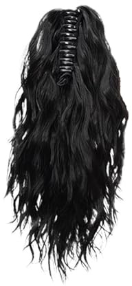 Natural 14 Inch Curly Wave Ponytail Synthetic Hairpiece Heat Resistant Fiber Elegant Claw Clip Ponytail Extension Stunning Look
