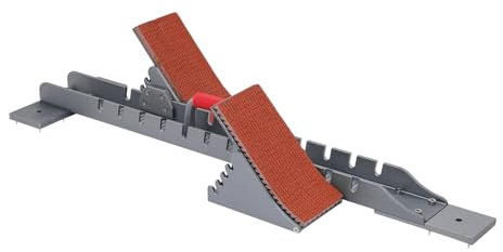 MELAQULY Startblock för friidrott, 4 vinklar justerbar sprinter-skena och fält, aluminiumstartblock för plastspår cinder-skena friidrottstävlingar