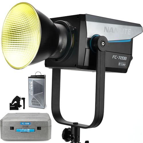 Nanlite FC-720B Monolight bicolor luz diurna, luz de estudio de 720 W, 2700 K – 6500 K, luz de video LED Bowens, control de aplicación para producción de películas, YouTube, fotografía y transmisión