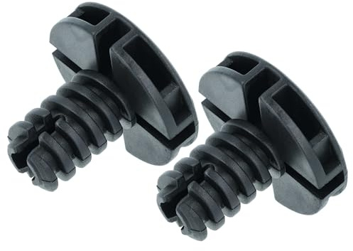 vhbw 2x Stellfuß Ersatz für ZANKER 8996470604712 für Wäschetrockner | Trockner - 3,5 cm Standfuß, Schwarz