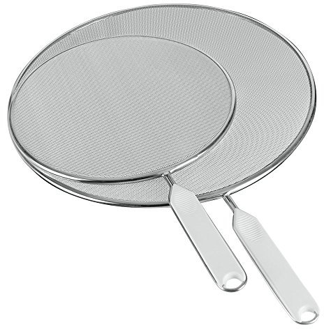 Metaltex 209703080 Spritzschutz verzinnt, 2 Einheiten, 2-er Set, aluminium