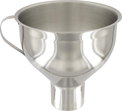 Baumalu, Entonnoir Inox pour Confiture, Acier Inoxydable, Gris, Dimensions 14 x 165 x 135 cm, Intérieur Poli, Résistant à la Corrosion, Pratique et Maniable, Idéal pour Remplissage de Contenants