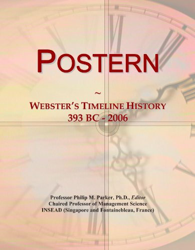 Postern: Webster's Timeline History, 393 BC - 2006