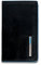 Piquadro Blue Square Porta biglietti da visita, 10x6x1.5 cm, Nero (Nero)
