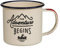 Gentlemen's Hardware Adventure Enamel Camping Coffee Mug, White, 325 ml