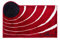 Grund COLANI Exklusiver Designer Badteppich 100% Polyacryl, ultra soft, rutschfest, ÖKO-TEX-zertifiziert, 5 Jahre Garantie, Colani 2, Badematte 70x120 cm, rot
