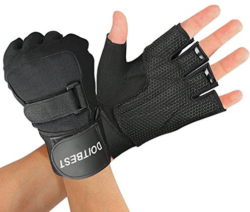 CCLIFE Trainingshandschuhe Damen Herren mit Handgelenkschutz Fitnesshandschuhe Sporthandschuhe
