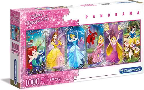 Clementoni - 39444 - Disney Panorama Collection - Princess - 1000 Pièces Multicolore