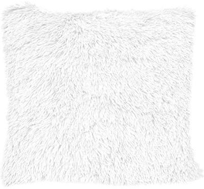 Nielsen Kissenbezug Chubby 50x50cm Bright White (Weiß) Dekokissen Zierkissen Sofakissen Extra Flauschig und Weich Kuschelkissen Dekorativ und Elegant