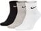 NIKE Mens U Nk Everyday Cush Ankle 3pr Socks, Wh(blk)/dgh(blk)/Blk(wh), XL EU