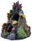 Pssopp Aquarium Deko Höhle Aquarium Harz Höhle Koralle Felsen Berghöhle Ornament Aquarium Ornament Aquarium Dekoration für Garnele Fisch Tank, 18 x 10 x 19 cm