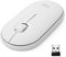 Logitech Pebble Ratón Inalámbrico, Bluetooth o 2,4 GHz con Receptor Unifying, Ratón con Clic Silencioso para Portátil/Notebook/PC/Mac/iPad OS/Chromebook - Blanco
