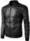 JOGAL Herren Metallic Pailletten Baseball Bomberjacke 70er Disco Party Kostüm Medium Schwarz