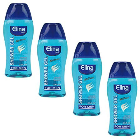 4 x 250ml Dusch Gel Elina Wellness for Men