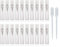Enslz 20pcs Empty Clear 5ml Glass Spray Bottle Refillable Perfume Glass Bottles for Travel