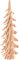 Dregeno Seiffen Spiralbaum Natur - 17 cm