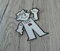 IHC Aufkleber Männchen Traktor Emblem Sticker Label Weiss