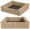 Gartenwelt Riegelsberger Massiver Sandkasten Bulle 195 x 195 cm aus Lärchenholz Bohlen 45 mm Sandkiste Sandbox Spielkasten inkl. Sitzbretter und Bodenplane