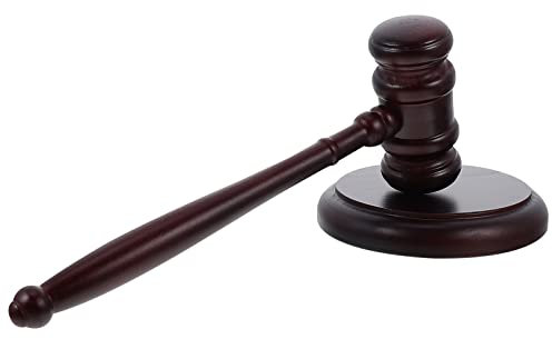 Toddmomy Holz Hammer Und Block Set Richter Gavel Prop Courtroom Haifikum Auktion Hammer