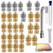 28 Stk 3D Drucker Düse Set, MK8 Nozzle 21x Messingdüsen+7x Edelstahldüsen für 0,2mm 0,4mm 0,6mm 0,8mm Extruder Düsen mit Düsenreiniger tool für CR-8 / CR-10 / Ender 3 / Ender 3S / 5/6 and so on…