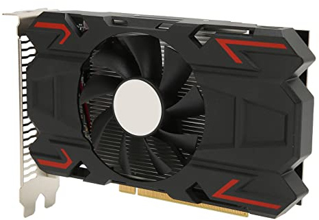HD7670 Gaming-Grafikkarte, 4 GB RAM GDDR5 128-Bit-Grafikkarte mit 1100 MHz Speicherfrequenz, Lüfter, DVI-, VGA-, HDMI-Schnittstelle, Grafikkarte mit Leisem Betrieb für Unterhaltung