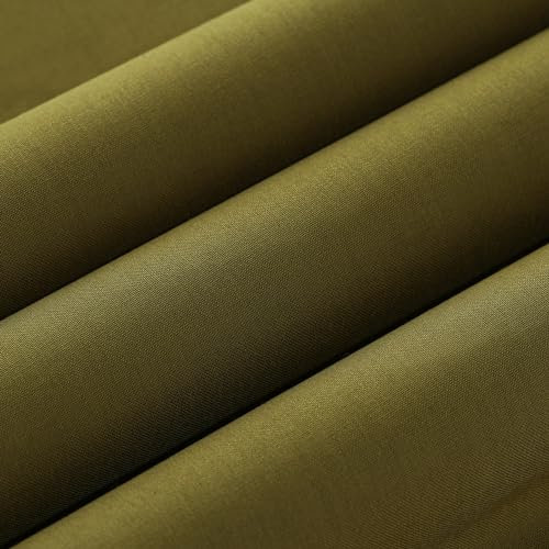 Wooqu Buchtuch, Stoffoberfläche und Papierrückseite, einfach zu bedienen, stark, 43,2 x 73,7 cm, zum Buchbindung, Armeegrün
