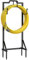 Mutool 42.3inch Garden Hose Holder, Hose Pipe Holder Freestanding Hose Stand Detachable Metal Garden Water Hose Storage Organizer, Heavy Duty Garden Pipe Stand with 3 Hooks, Black