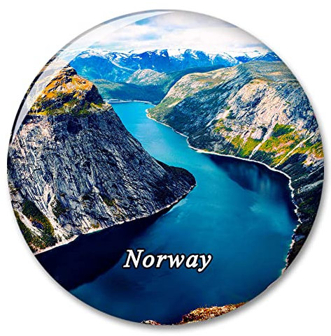 Kühlschrankmagnet, Motiv: Norwegen Fjord, dekorativer Magnet, Aufkleber, Reise-Souvenir-Kollektion, Touristen-Stadt, Geschenk, Whiteboard, Küche