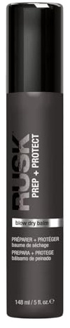 RUSK Blow Dry Balm, Prep + Protect, Smooth and Silken, Heat Protection, 5 oz