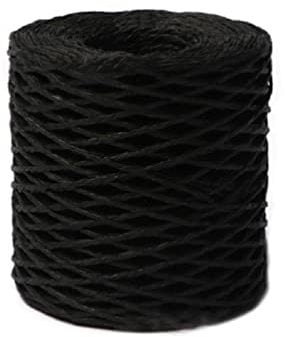 vsilay Cotton Raffia Straw Yarn - Colorful Yarn for DIY Crafts, Knitting, Crochet, Sun Hats & Bags - 150m Length, 3mm Recommended